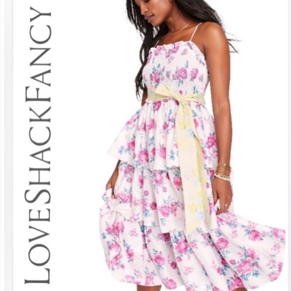 💕 LoveShackFancy Rose Print Party Dress 💕